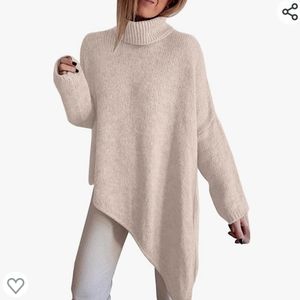 Asymmetrical Chunky Oversize Sweater